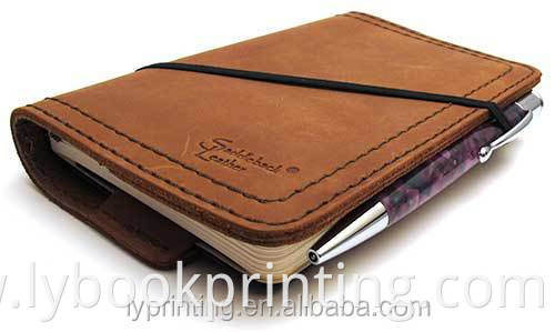 High quality PU leather notebook gift notebook leather diary book printing